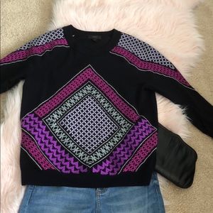 EUC purple and pink tones J Crew sweater